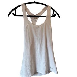Under Armour White Tank Top with Racerback Design